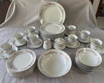 オールドノリタケ◇プレート×4◇ドレスデンフラワー Rose China