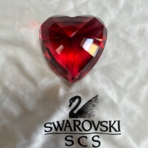Swarovski crystal red heart