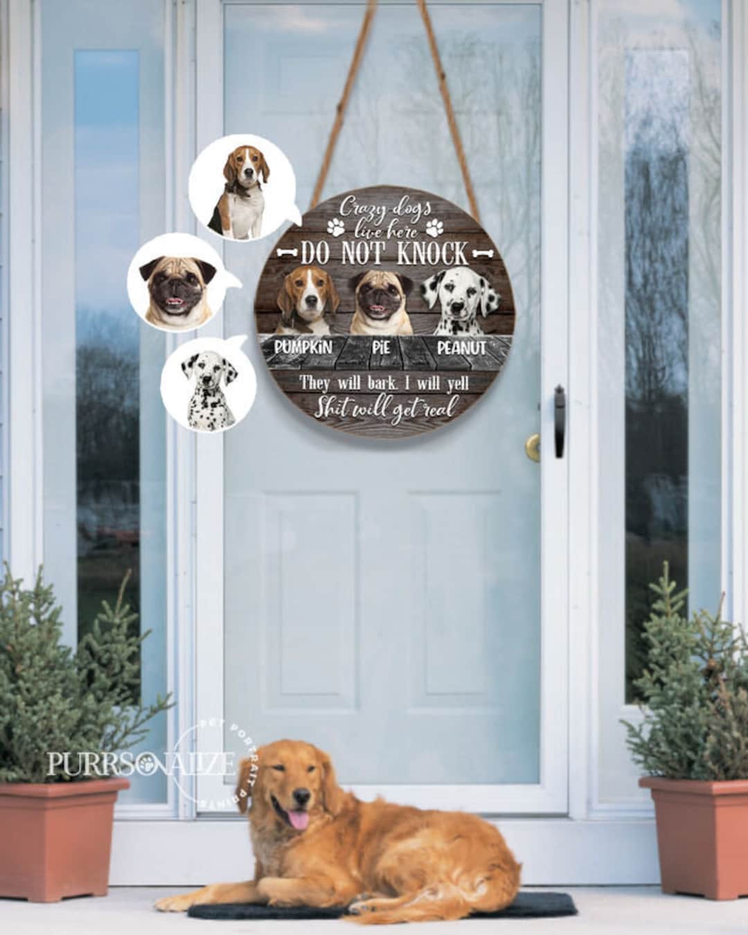 A closer look at Custom Pet Door Engraving Online