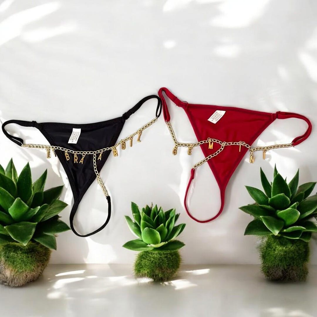 Personal String Custom Name Thong G-strings, Personalized Thong With Ur Name, Custom ...