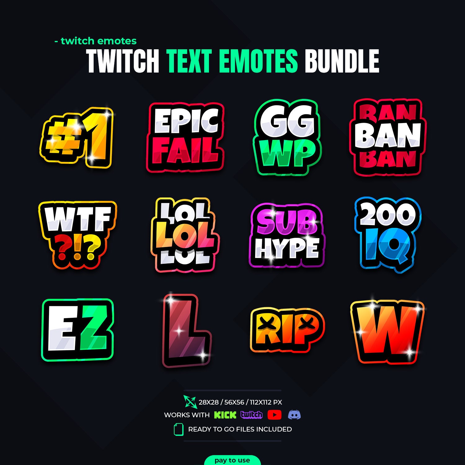 GGWP 3D Animated Emote, Emote Text, Twitch Emote, Kick Emote, Discord  Emotes, Emote Commission, Cute Emotes, Chibi Emotes, Kawaii Emote