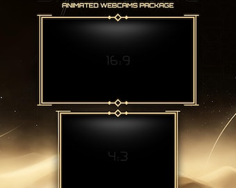 Animated Sand Dune Webcam For Twitch Streaming Package Golden Orbit Stream Sand Overlay Pharaon Animated Overlay Kick Facecam Moon Pack