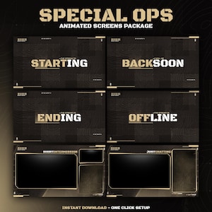 Animiertes spezielles OPS-Radar Overlay für Twitch Stream Paket Kick Army Map Stream FPS Overlay Beige Rakete Animiertes Webcam Overlay Tracking