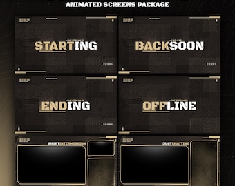 Animated Special OPS Radar Overlay for Twitch Stream Package Kick Army Map Stream FPS Overlay Beige Missle Animated Webcam Overlay Streaming