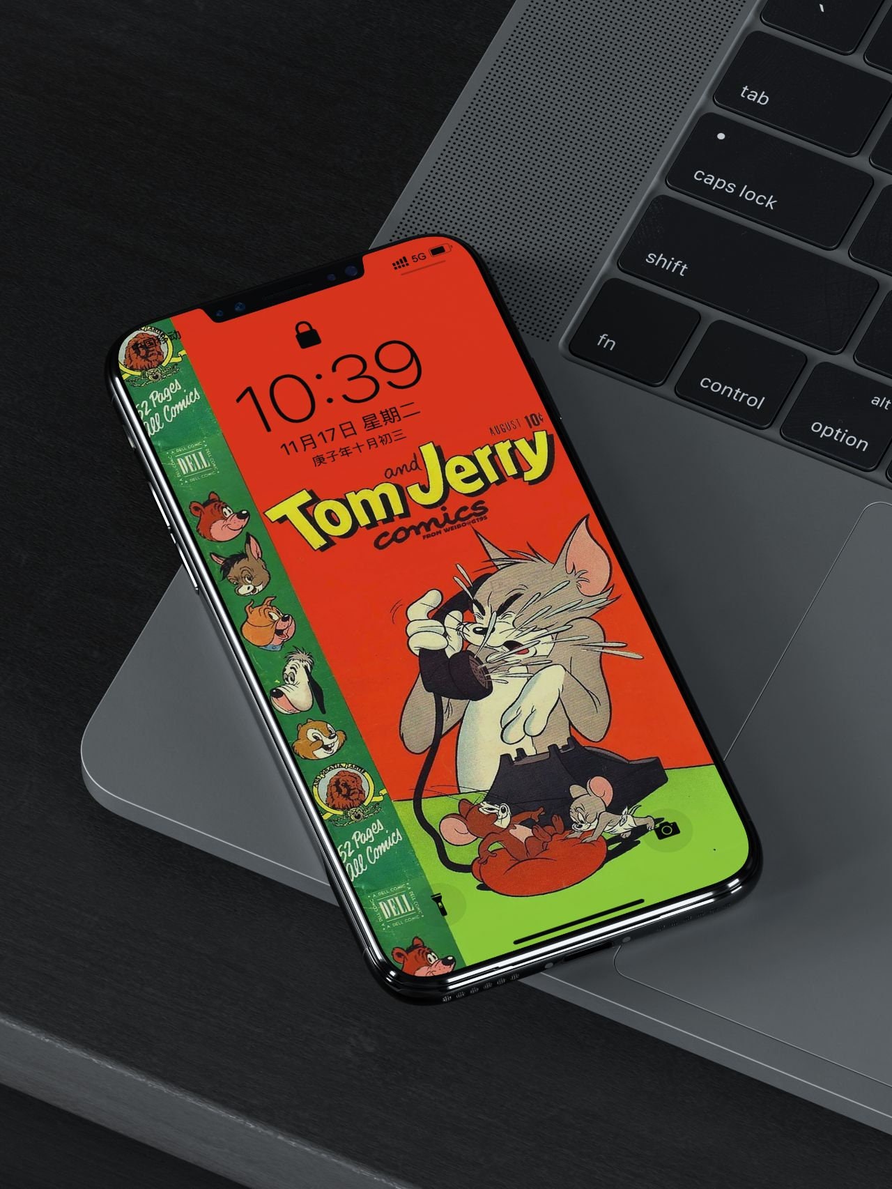 TOM & JERRY Cartoon iPhone Wallpaper,original Design,minimalist