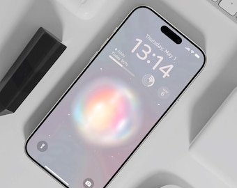 Fondo de pantalla Energy Bloom para iPhone, fondos de pantalla extravagantes para iPhone, conjunto de fondos de pantalla minimalistas para smartphones, fondo estético para iPhone