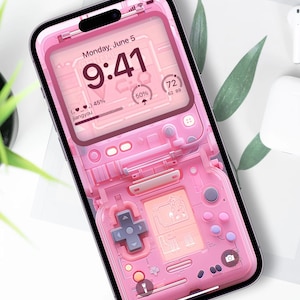 CHILDHOOD GAME CONSOLE iphone Wallpapers, Whimsical wallpapers iPhone, Minimalist Smartphone Wallpaper Set, iPhone Aesthetic Background