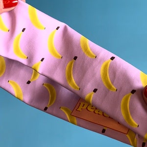 Banana Headband | Super soft and stretchy | Fabric headband | Comfortable headband for her | Foodie gift | Hair accessories for women | Cute