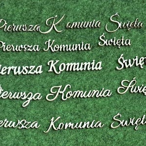 Erstkommunion Design svg dxf Laser Sperrholz Schriftzug