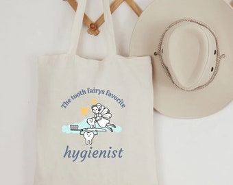 dental hygienist tote bag tooth fairys favorite dental hygienist dental hygiene gifts dental hygienist gifts RDH gift