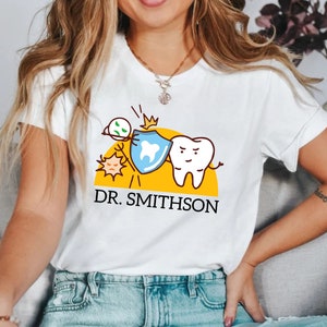 cavity fight tshirt  personalized dentist shirt custom dental tshirt tooth shirt dentist gift dental gift dental assistant dental hygienist