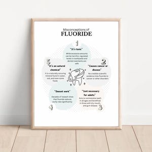 Fluoride Missverständnisse Lernposter - Bewusstsein für Zahngesundheit - Zahnhygiene