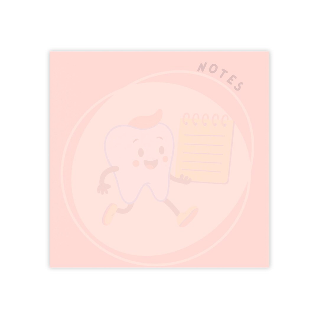 Tooth Note Paper Happy Tooth Notes Notepad | Post-it Note Pads, Dental Theme Sticky ...