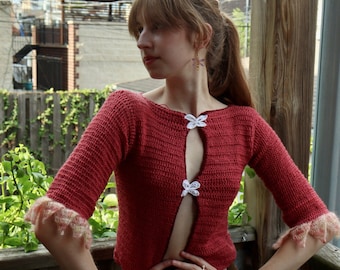 Eloise Cardigan- Crochet Fairy Top Pattern