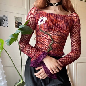 Ophelia Top Mesh Witchy Crochet Pattern