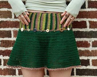 The Brittany Skirt: Crochet Y2K Mini Skirt Pattern