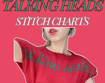 Talking Heads Stitch Charts- Knit and Crochet