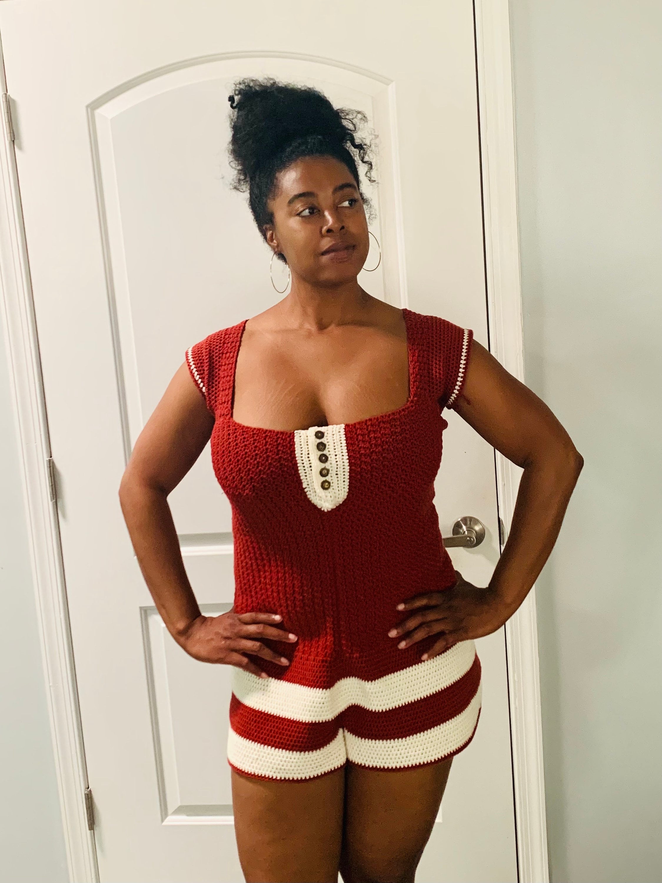 Vintage Inspired Crochet Pattern Norma Jean Romper - Etsy