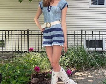Vintage Inspired Crochet Pattern Norma Jean Romper