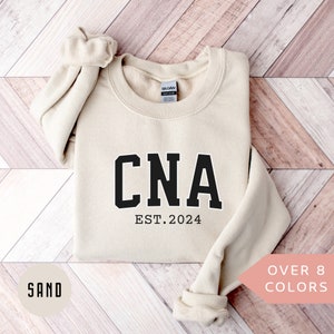 Personalized CNA Nurse Sweatshirt, Custom CNA Nurse Shirt, CNA Nurse Gift, Nurse Appreciation Gift, Certified Nursing Assistant Pullover