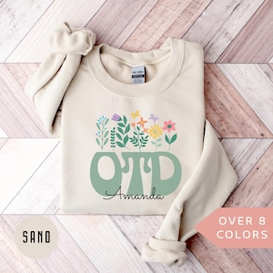 Personalized OTD Sweatshirt, Custom OTD Shirt, Nurse Appreciation Gift, Doctor of Occupational Therapy Crewneck, Physical Therapist Gift