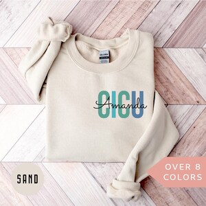 Personalized CICU Nurse Sweatshirt, Custom CICU Nurse Shirt, CICU Nurse Gift,Nurse Appreciation Sweater,Cardiac Intensive Care Unit Pullover