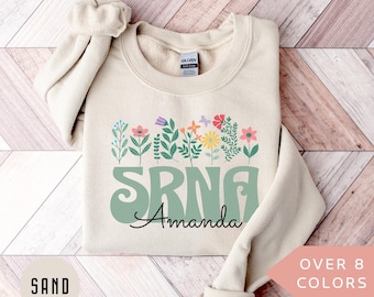 Felpa personalizzata per infermiere SRNA, maglietta personalizzata per infermiere SRNA, regalo per infermiere SRNA, regalo di apprezzamento per infermiere, studente infermiere registrato anestesista