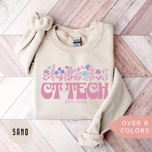 Personalized CT Tech Sweatshirt, Custom CT Technologist Shirt, CT Tech Gift, Nurse Appreciation Gift, Computed Tomography Crewneck, Cat Scan