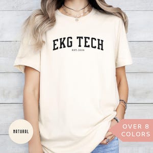 Personalized EKG Tech Tech Shirt, Custom EKG Technician T-shirt, EKG Tech Gift, Nurse Appreciation Gift,Electrocardiograph Technician Tshirt