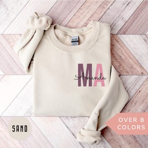 Personalized MA Nurse Sweatshirt, Custom MA Nurse Shirt, MA Nurse Gift, Nurse Appreciation Gift, Medical Assistant Crewneck,Ma Nurse Sweater