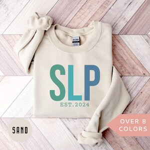 Personalized SLP Nurse Sweatshirt, Custom SLP Nurse Shirt, SLP Nurse Gift, Speech Language Pathologist Crewneck, Speech Therapist Sweater