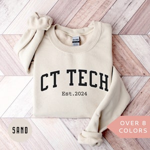 Personalized CT Tech Sweatshirt, Custom CT Technologist Shirt, CT Tech Gift, Nurse Appreciation Gift, Computed Tomography Crewneck, Cat Scan