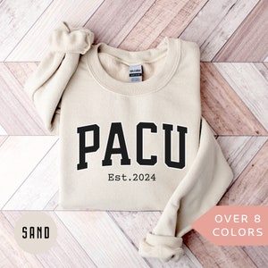 Personalized PACU Sweatshirt, Custom PACU Nurse Shirt, PACU Nurse Crewneck, Nurse Appreciation Gift, Post Anesthesia Care Unit Pink Sweater