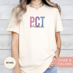 Personalized PCT Nurse Shirt, Custom PCT Nurse T-shirt, PCT Nurse Gift, Patient Care Technician Tshirt, Nurse Appreciation T shirt, Pct tee