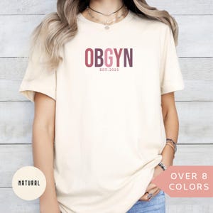 Personalized OBGYN Shirt, Custom OBGYN Nurse T-shirt, Obstetrics and Gynecology Nurse Tshirt, Nurse Appreciation Gift, OBGYN Nurse Tee