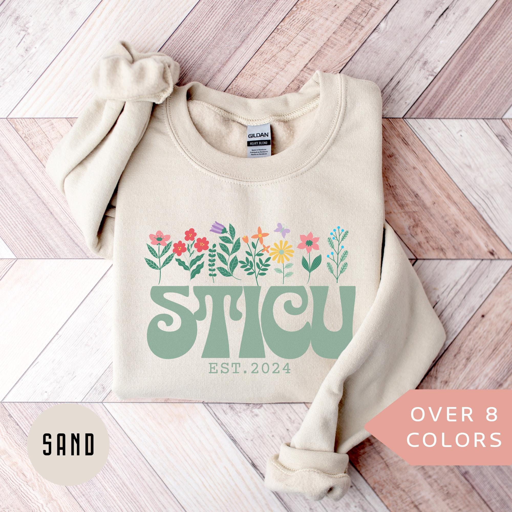 Personalized STICU Nurse Sweatshirt, Custom CSTICU Nurse Shirt, STICU Nurse Gift, Nurse Appreciation Sweater, Surgical Trauma Icu Nurse