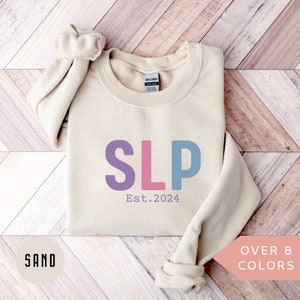 Personalized SLP Nurse Sweatshirt, Custom SLP Nurse Shirt, SLP Nurse Gift, Speech Language Pathologist Crewneck, Speech Therapist Sweater