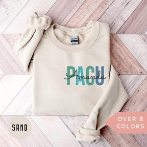 Personalized PACU Sweatshirt, Custom PACU Nurse Shirt, PACU Nurse Crewneck, Nurse Appreciation Gift, Post Anesthesia Care Unit Pink Sweater