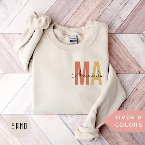 Personalized MA Nurse Sweatshirt, Custom MA Nurse Shirt, MA Nurse Gift, Nurse Appreciation Gift, Medical Assistant Crewneck,Ma Nurse Sweater