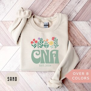 Personalized CNA Nurse Sweatshirt, Custom CNA Nurse Shirt, CNA Nurse Gift, Nurse Appreciation Gift, Certified Nursing Assistant Pullover