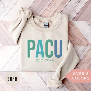Personalized PACU Sweatshirt, Custom PACU Nurse Shirt, PACU Nurse Crewneck, Nurse Appreciation Gift, Post Anesthesia Care Unit Pink Sweater