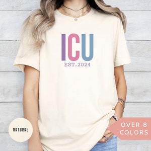 Personalized ICU Nurse Shirt, Custom ICU Nurse Tshirt, ICU Nurse Gift, Nurse Appreciation Gift, Critical Care Nurse T-shirt, Icu Nurse Tee