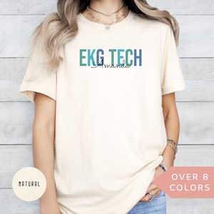 Personalized EKG Tech Tech Shirt, Custom EKG Technician T-shirt, EKG Tech Gift, Nurse Appreciation Gift,Electrocardiograph Technician Tshirt