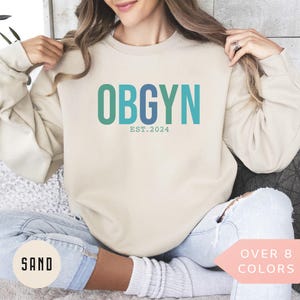 Personalized OBGYN Sweatshirt, Custom OBGYN Nurse Shirt, Obstetrics and Gynecology Nurse Crewneck, Nurse Appreciation Gift, OBGYN Pullover