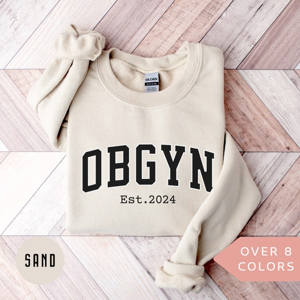 Personalized OBGYN Sweatshirt, Custom OBGYN Nurse Shirt, Obstetrics and Gynecology Nurse Crewneck, Nurse Appreciation Gift, OBGYN Pullover