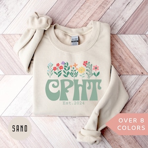 Personalized CPHT Sweatshirt, Custom CPhT Shirt, Certified Pharmacy Technician Crewneck, Nurse Appreciation Gift, Pharmacy Tech Sweater