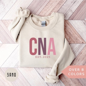 Personalized CNA Nurse Sweatshirt, Custom CNA Nurse Shirt, CNA Nurse Gift, Nurse Appreciation Gift, Certified Nursing Assistant Pullover