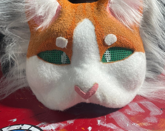 Ginger Cat Therian Mask Etsy