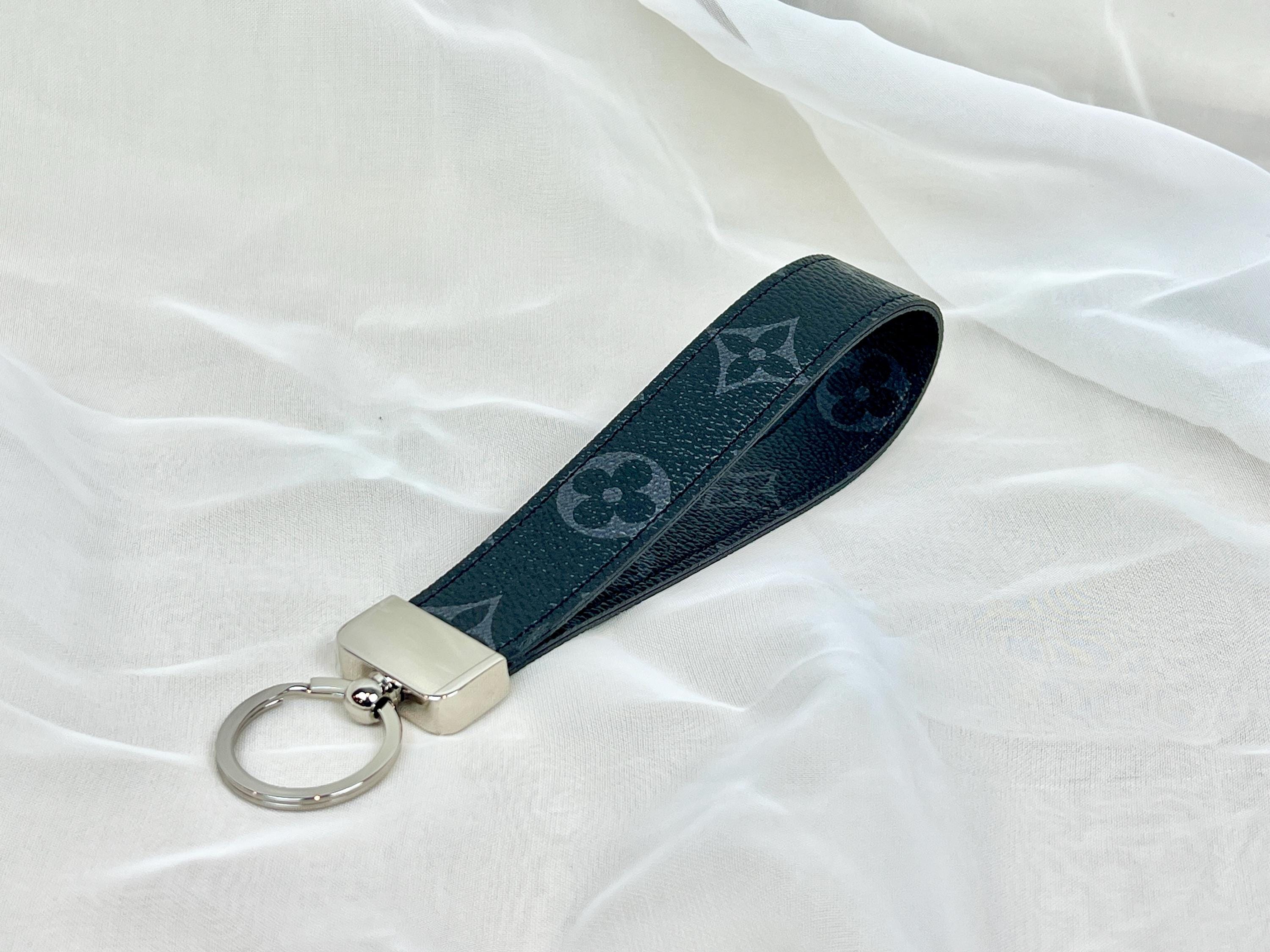 Louis Vuitton キーホルダー ブラックレザー LOUIS VUITTON レザー キーホルダー ブラック