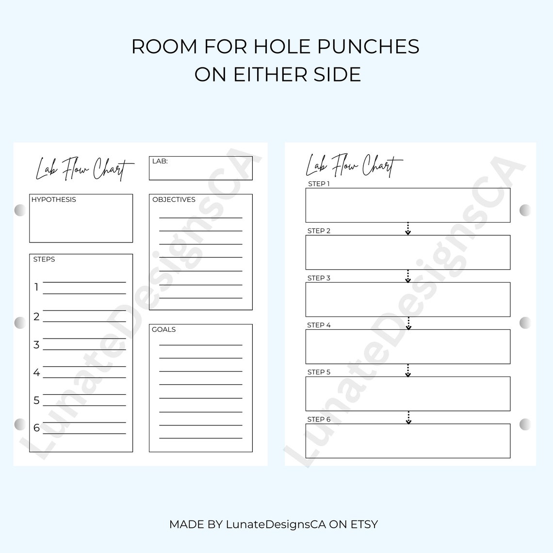 Science Lab Flow Chart, School Flow Chart, Biology/nursing/kinesiology